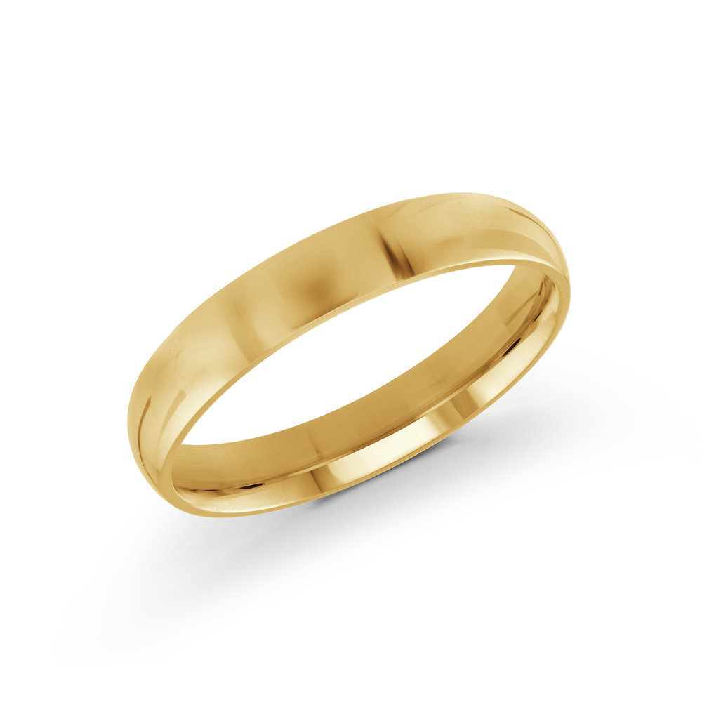 Yellow Gold Men's Ring Size 4mm (J-100-04YG)